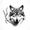 Wolf, Hungarian Oom-Paul Pipe tattoo design idea