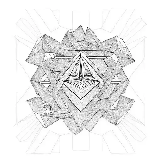 penrose triangle tattoo design idea