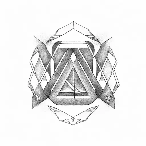 penrose triangle tattoo design idea