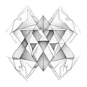 penrose triangle tattoo design idea