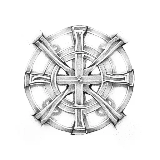 celtic cross south boston  tattoo design idea