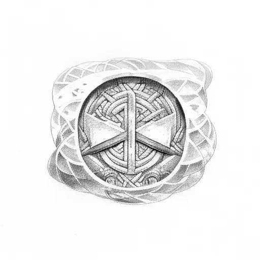 dwarven runes tattoo design idea