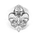 dwarven runes tattoo design idea