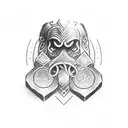 dwarven runes tattoo design idea