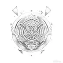 dwarven runes tattoo design idea