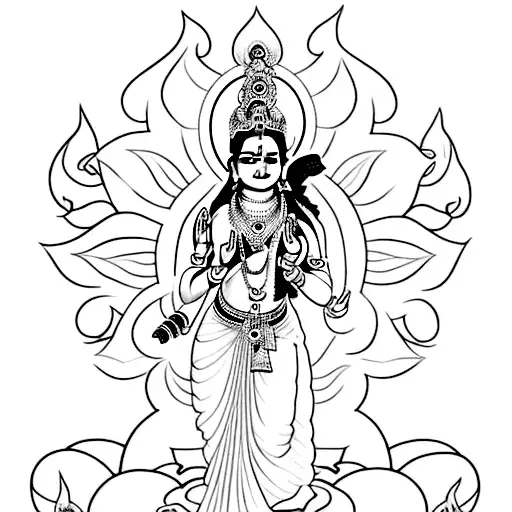 krishna arjun with bhagvat gita verses tattoo design idea