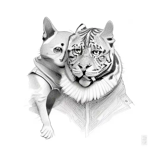 dad and son tattoo design idea