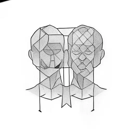 dad and son tattoo design idea