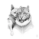 dad and son tattoo design idea