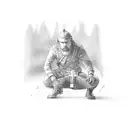 dad and son tattoo design idea