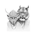 dad and son tattoo design idea