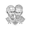 dad and son tattoo design idea