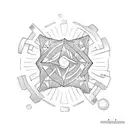 dad and son tattoo design idea