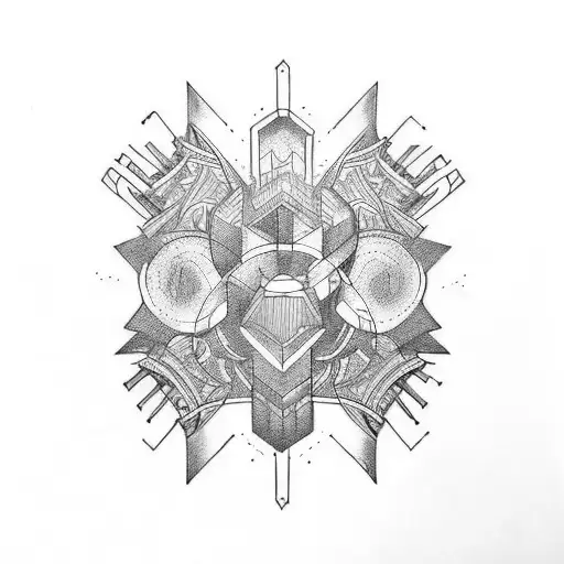 strength tattoo design idea