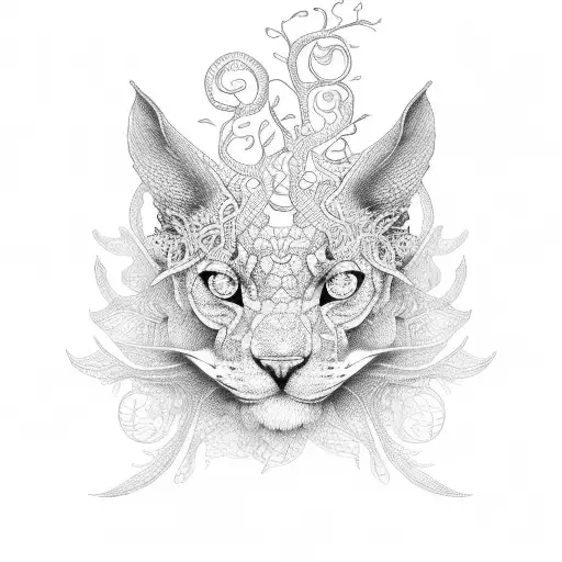 vine lace tattoo design idea