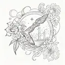 everything happens for a reason tattoo design idea