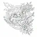 everything happens for a reason tattoo design idea