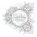 everything happens for a reason tattoo design idea