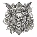 western tooling tattoo design idea