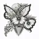 live forever by oasis tattoo design idea