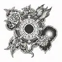 live forever by oasis tattoo design idea