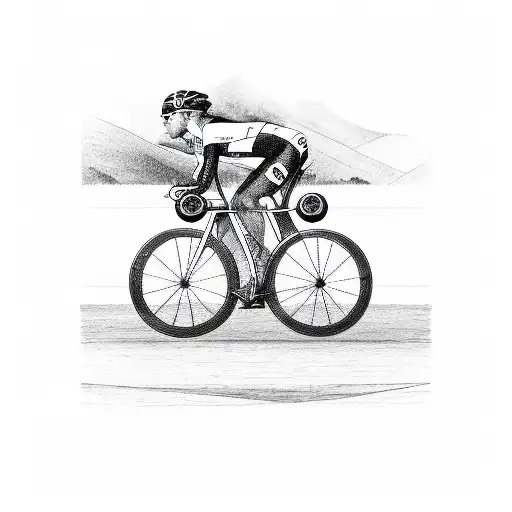 cycling triathlon  tattoo design idea