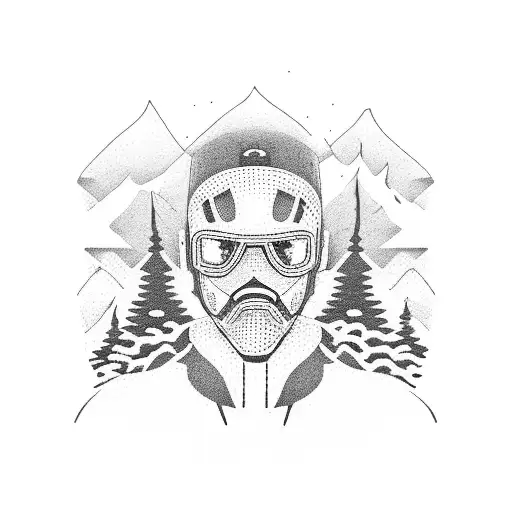 cycling ironman running snowboarding wedding spaniel tattoo design idea