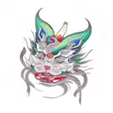 Emilia Lou and Mazel Jade tattoo design idea