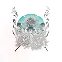 Emilia Lou and Mazel Jade tattoo design idea