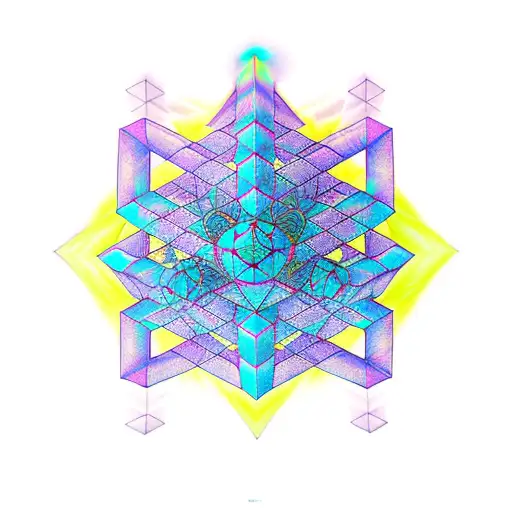 metatron cube tattoo design idea