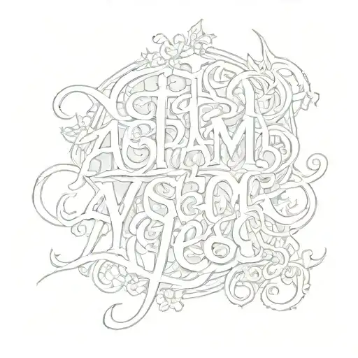 text that says "Aham, yes. jon" tattoo design idea