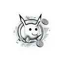 risk money tattoo design idea