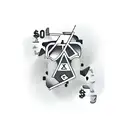 risk money tattoo design idea