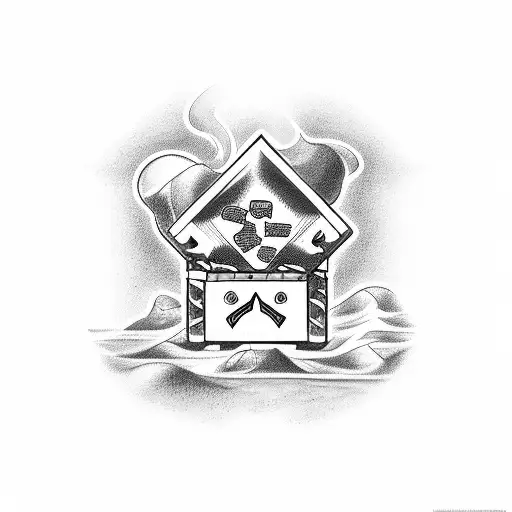 monopoly car tattoo design idea