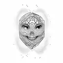 three diamond stacked vertically containing a brain, a speaking mouth, and a heart tattoo design idea