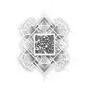 qr code tattoo design idea