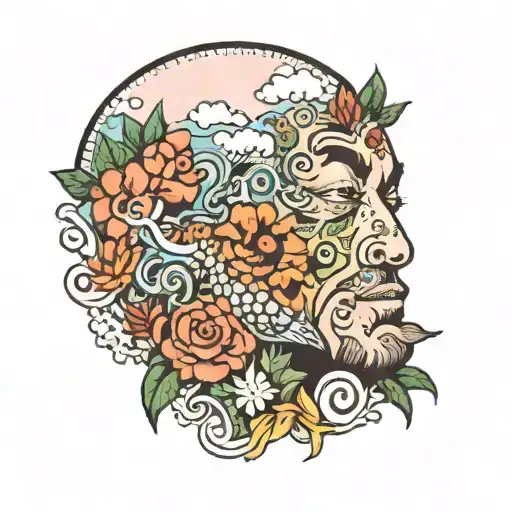 Mac miller swimming album tattoo design idea