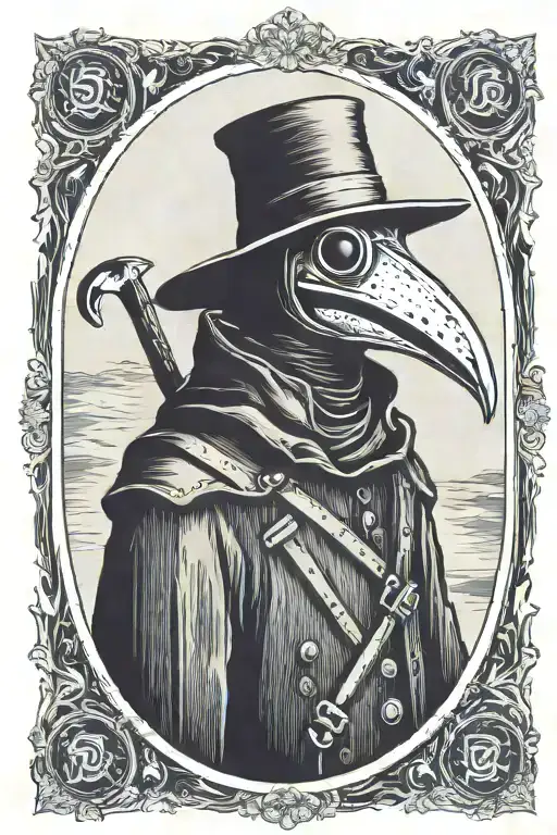 plague doctor tattoo design idea