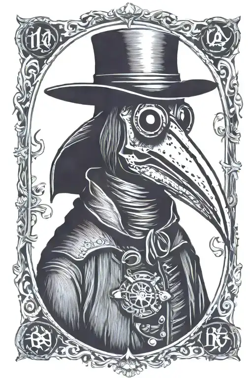 plague doctor tattoo design idea