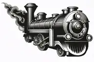 train whistle  tattoo design idea