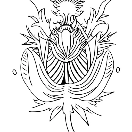 Thistle  tattoo design idea