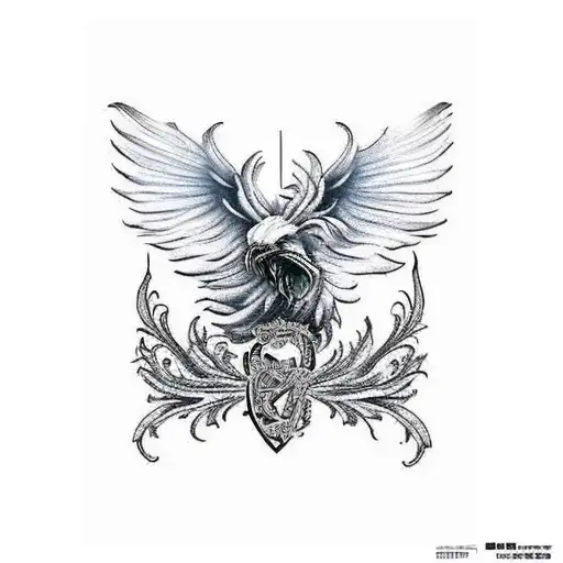 Ein Oberarm Tattoo Für Männer. Es soll ein Rabe drauf sein das seine Flügel ausbreitet tattoo design idea