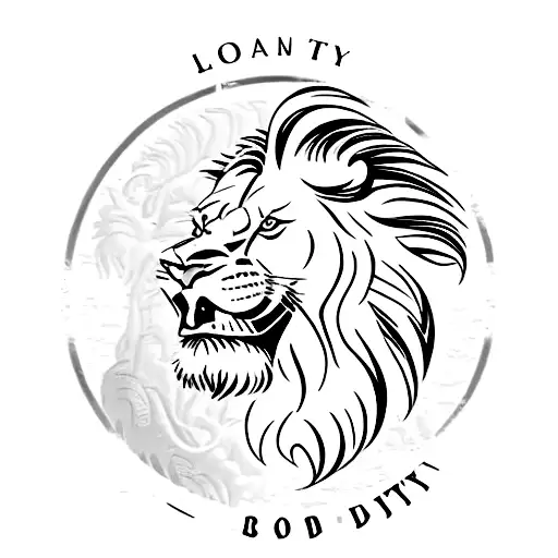 beer bottle that says lion red dynasty on it  tattoo design idea