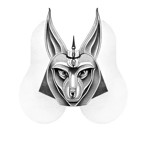 Anubis with scale tattoo design idea