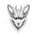 Anubis with scale tattoo design idea