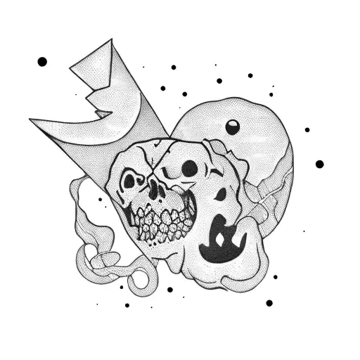 gallow with happiness  tattoo design idea