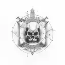 gallow with happiness  tattoo design idea