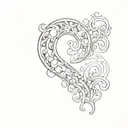 question mark graphic styles tattoo design idea