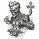 get rich or die trying tattoo design idea