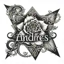 The name "Andrés" tattoo design idea